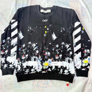 Off-White Galaxy Brushed Print Sweatshirt